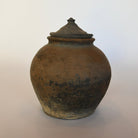 Lidded Village Jar - Brown - Details and Design - Vessel - Blue Ocean Traders