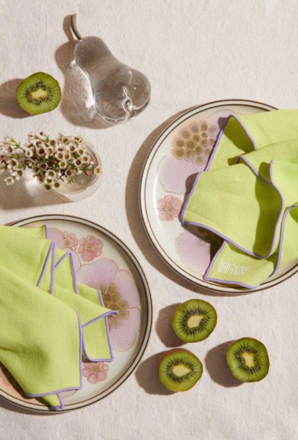 limoncello linen napkins set of four.