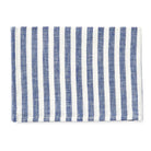 blue and white linen tea towel.