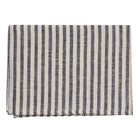 blue and white linen fine stripe tea towel.