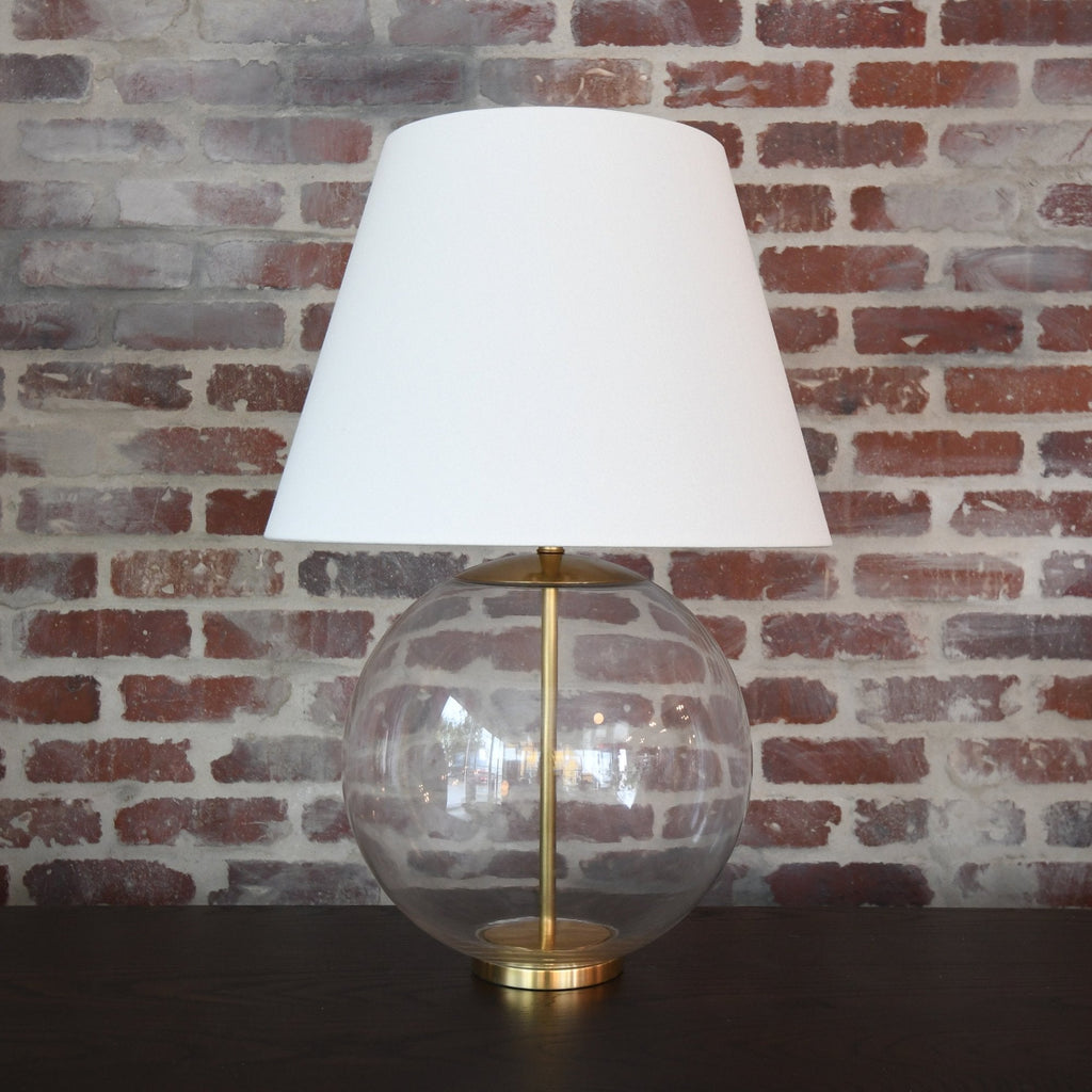 Morton Table Lamp – Elegant clear glass luxury accent