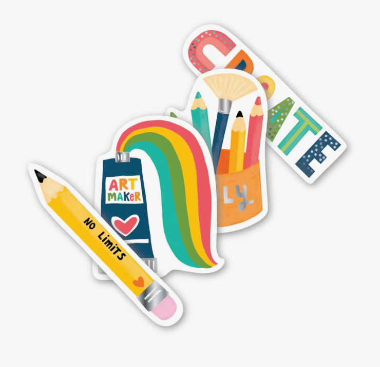 Ooly Stickiville Stickers- Art Maker (4 Die-Cut) - Shoppe Details and Design.