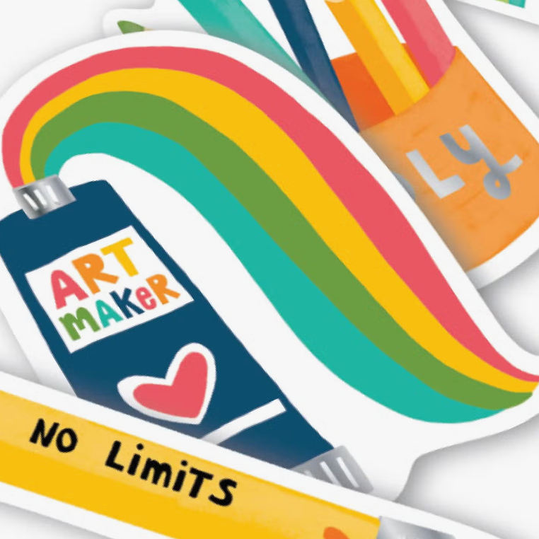 Ooly Stickiville Stickers- Art Maker (4 Die-Cut) - Shoppe Details and Design.