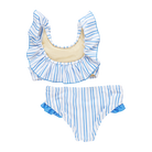 Pink Chicken- Girls Ariel Bikini in Riviera Stripe - Shoppe Details and Design.