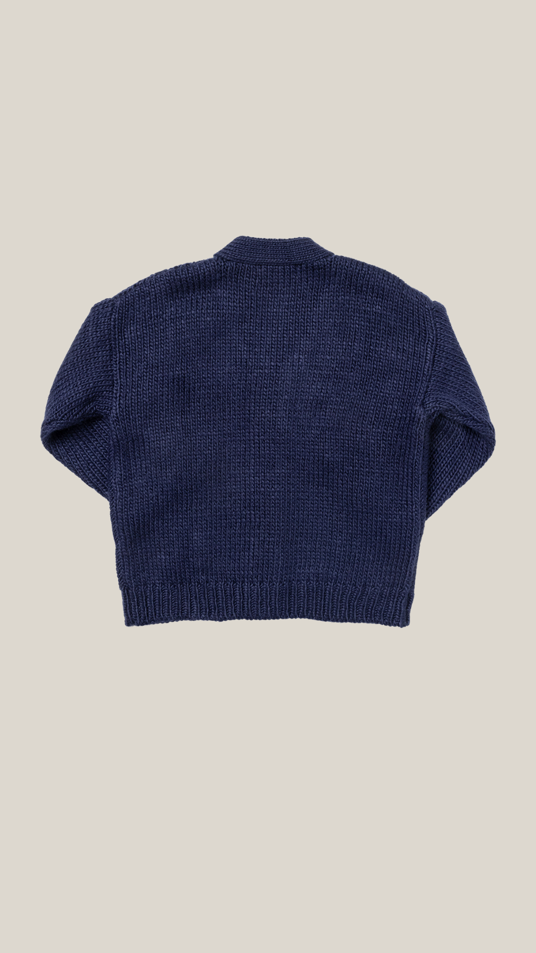 pink chicken girls grandpa sweater in navy floral embroidery.