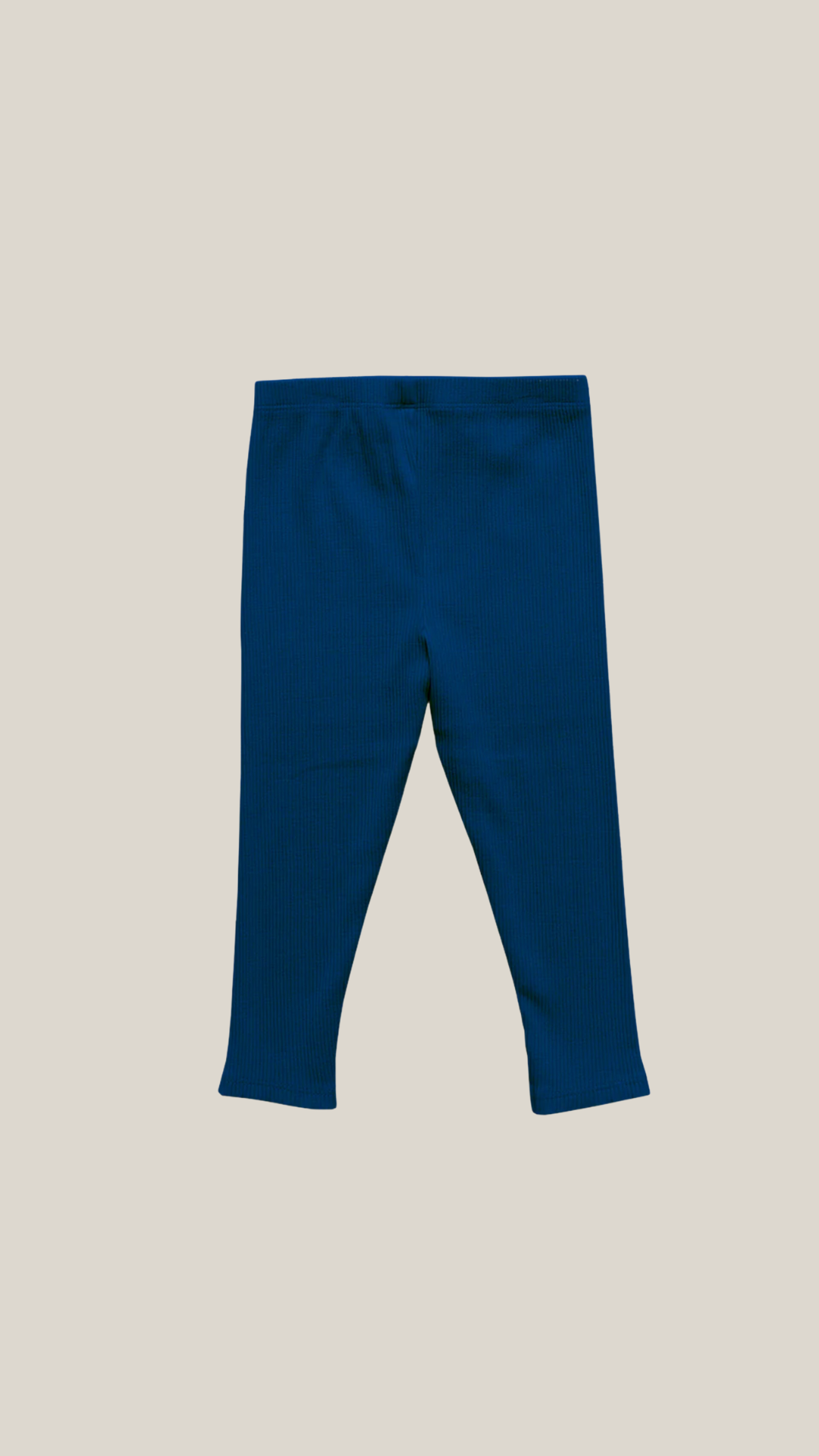 pink chicken - girls organic rib legging in navy blue.