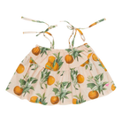 Girls Stella Top in Pink Botanical Oranges | Fun and Casual Fashion | Pink Chicken.