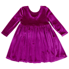 Pink Chicken- Girls Velour Steph Dress in Berry - Shoppe Details and Design.