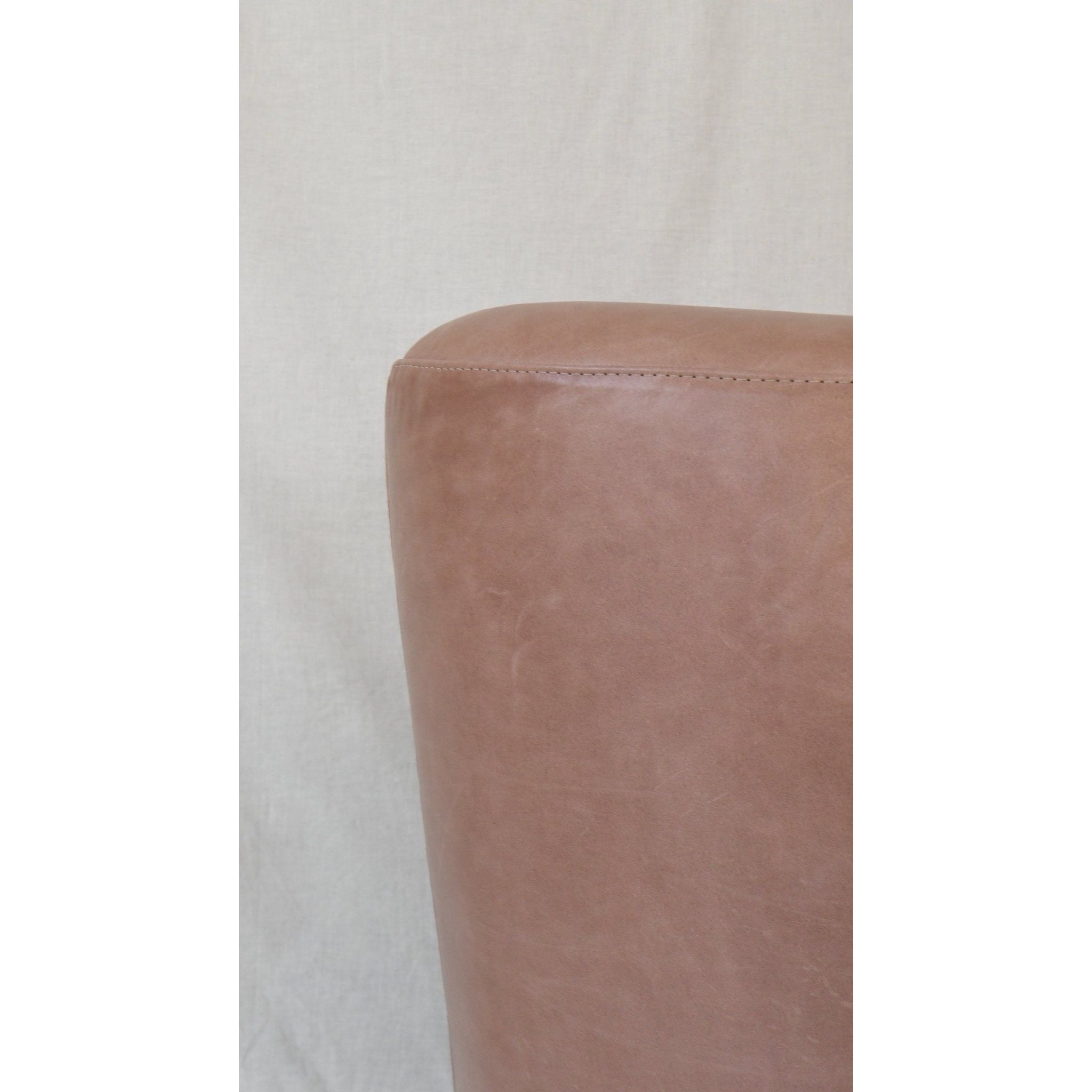 Blush Pink Leather Polly Swivel Counter Stool - Chic and Functional