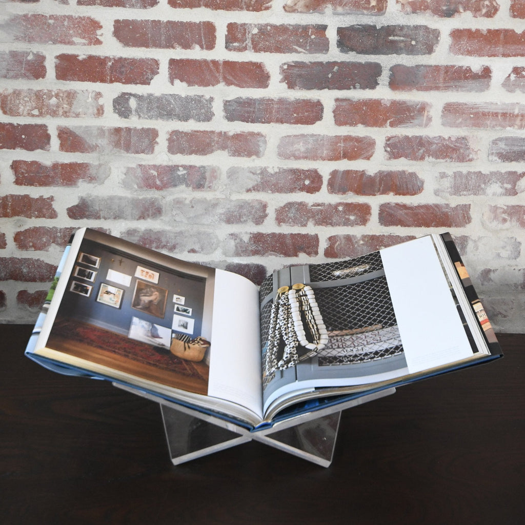 Elegant Acrylic Book Display Stand for Books and Magazines