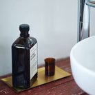 brass rectangular tray plate.