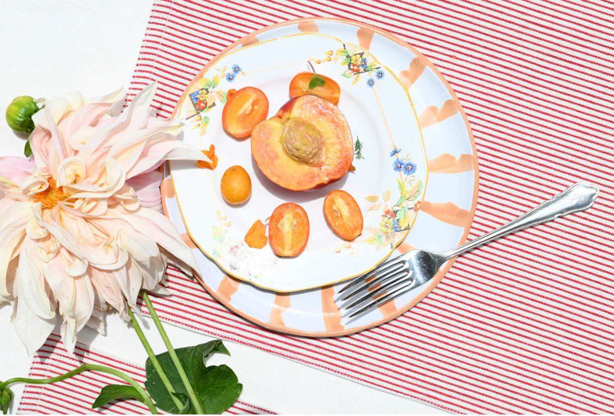 Atelier Saucier - Red Striped Placemat - Shoppe Details and Design.