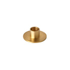 round base brass taper candle holrder.