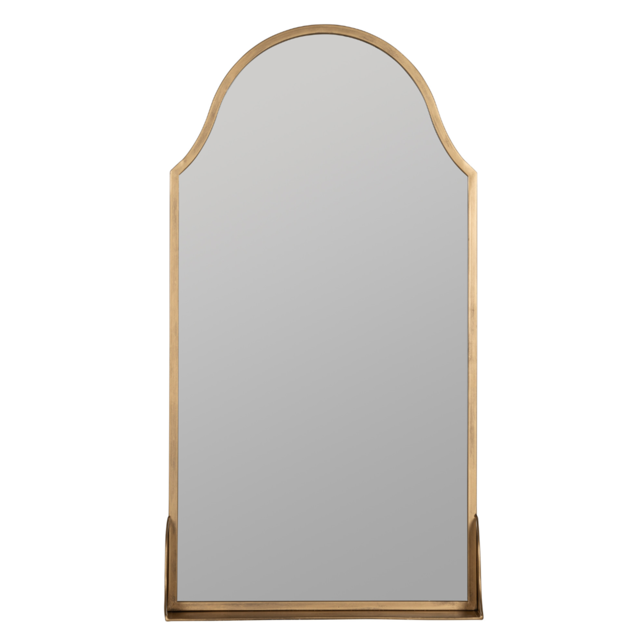 sawyer shelf antique bronze wall mirror.
