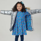 Pink Chicken Paulina Puffer Jacket, Silver Metallic - Shoppe Details and Design