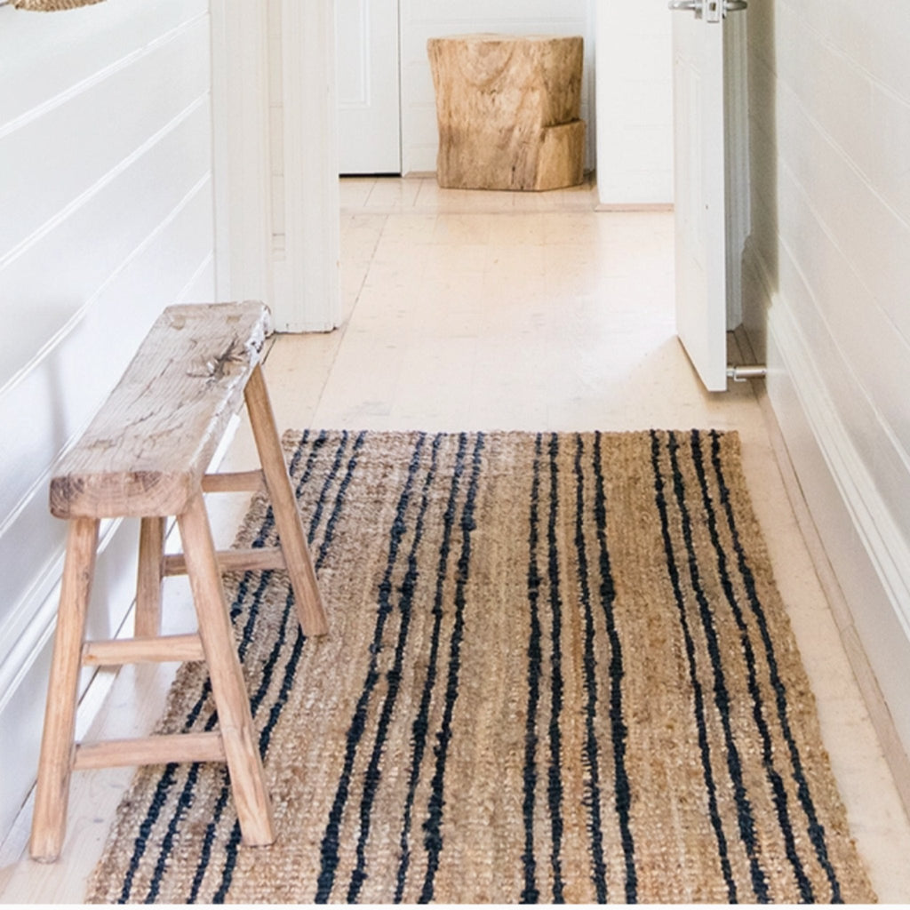 Smith Stripe Jute Rug - Details and Design - Door Mat - Faire - North Avalon