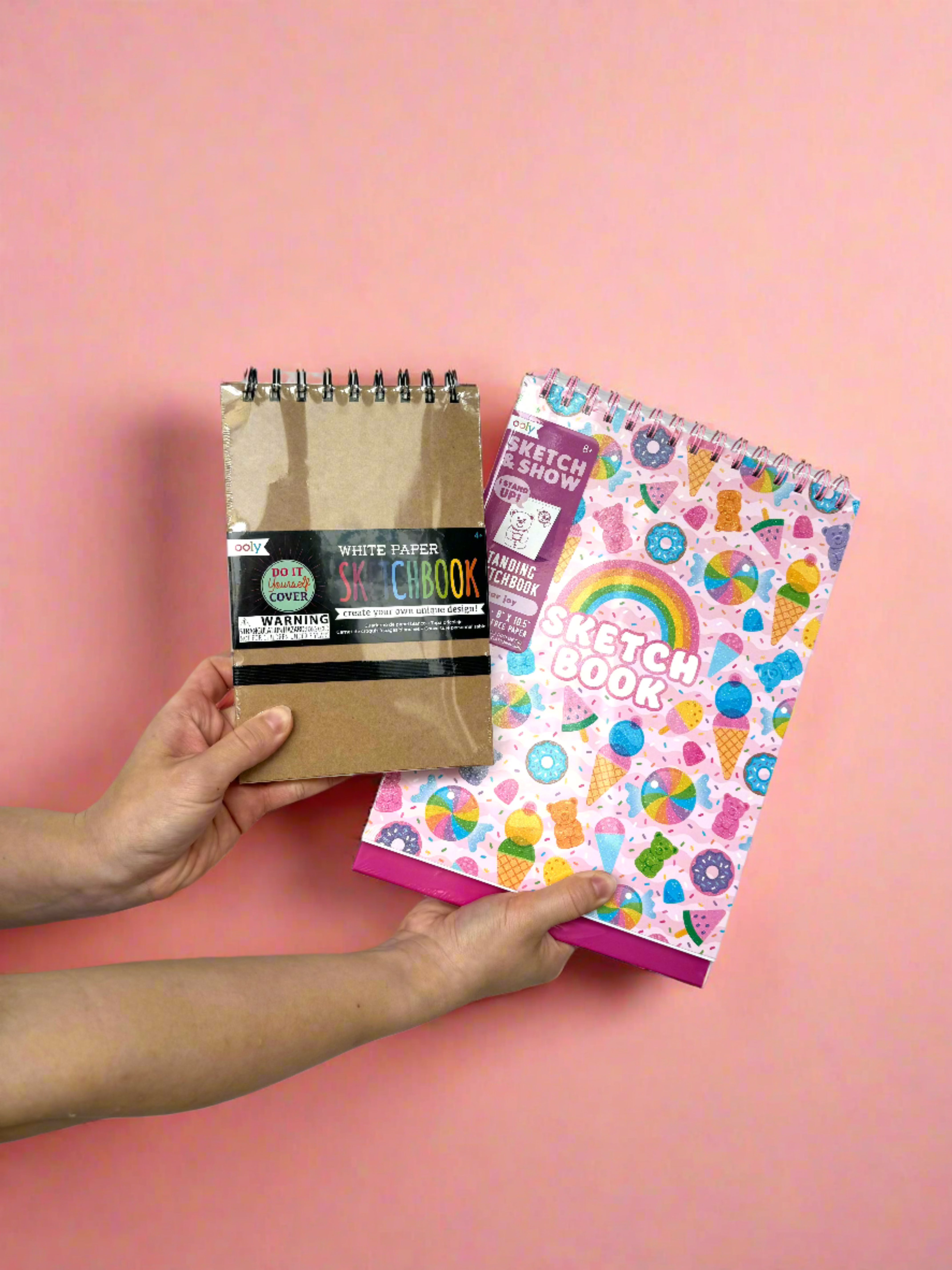 sugar joy sketch and show standing sketchbook and diy cover sketchbook white paper.