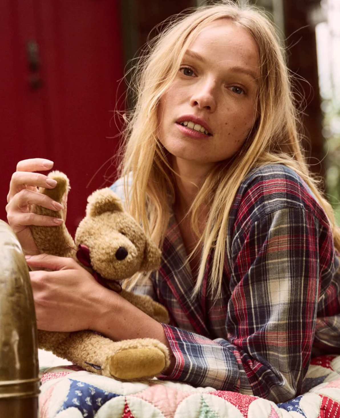 The Great Christmas Pajama Shirt in Blueridge Plaid - Shoppe Details and Design.