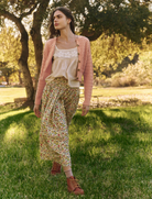 the great-stable cardigan natural dyed acacia pink.