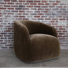 Luxurious Velvet Theo Club Swivel Chair by Verellen - Stylish Comfort