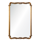 toulouse antique gold traditional rectangular mirror.