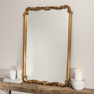 toulouse antique gold traditional rectangular mirror.