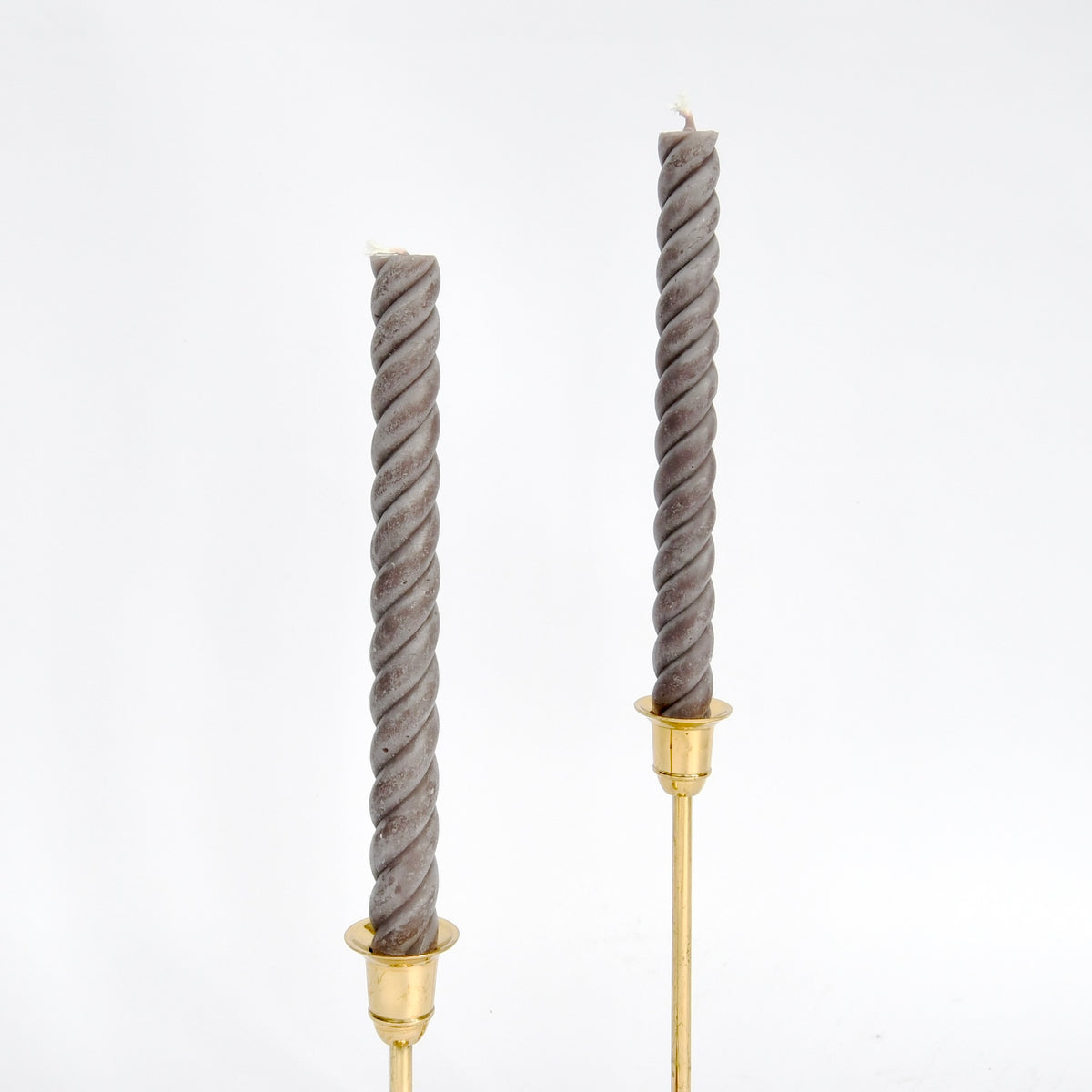 twisted rope 10" taper candles, hand-poured in New York from pure beeswax, burn clean and add elegant style to any table.
