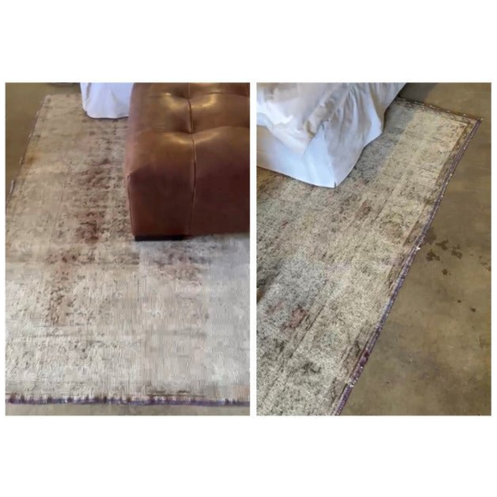 Antique Turkish Rug Blush Pink.