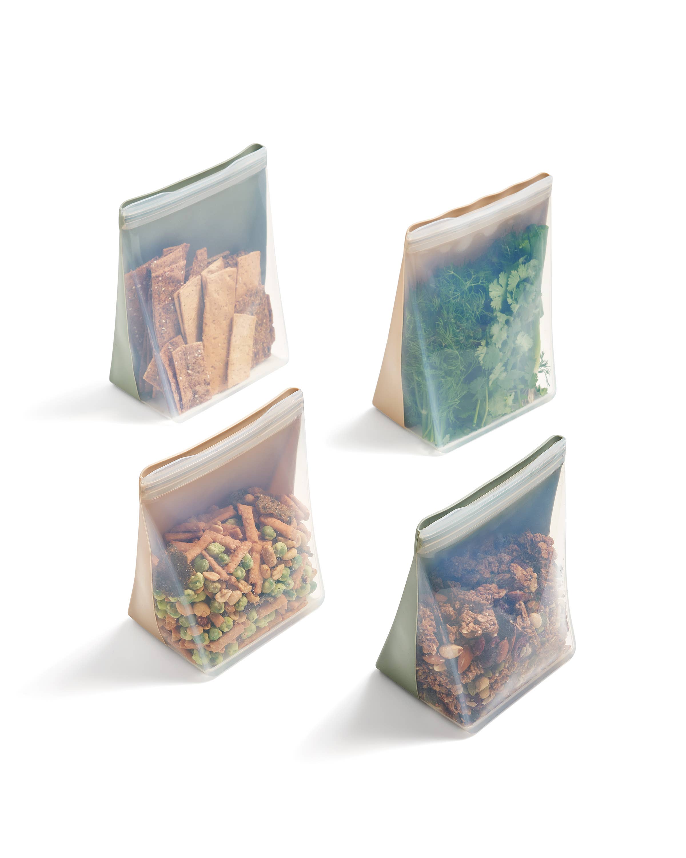 w&p reusable silicone bags - stand up.