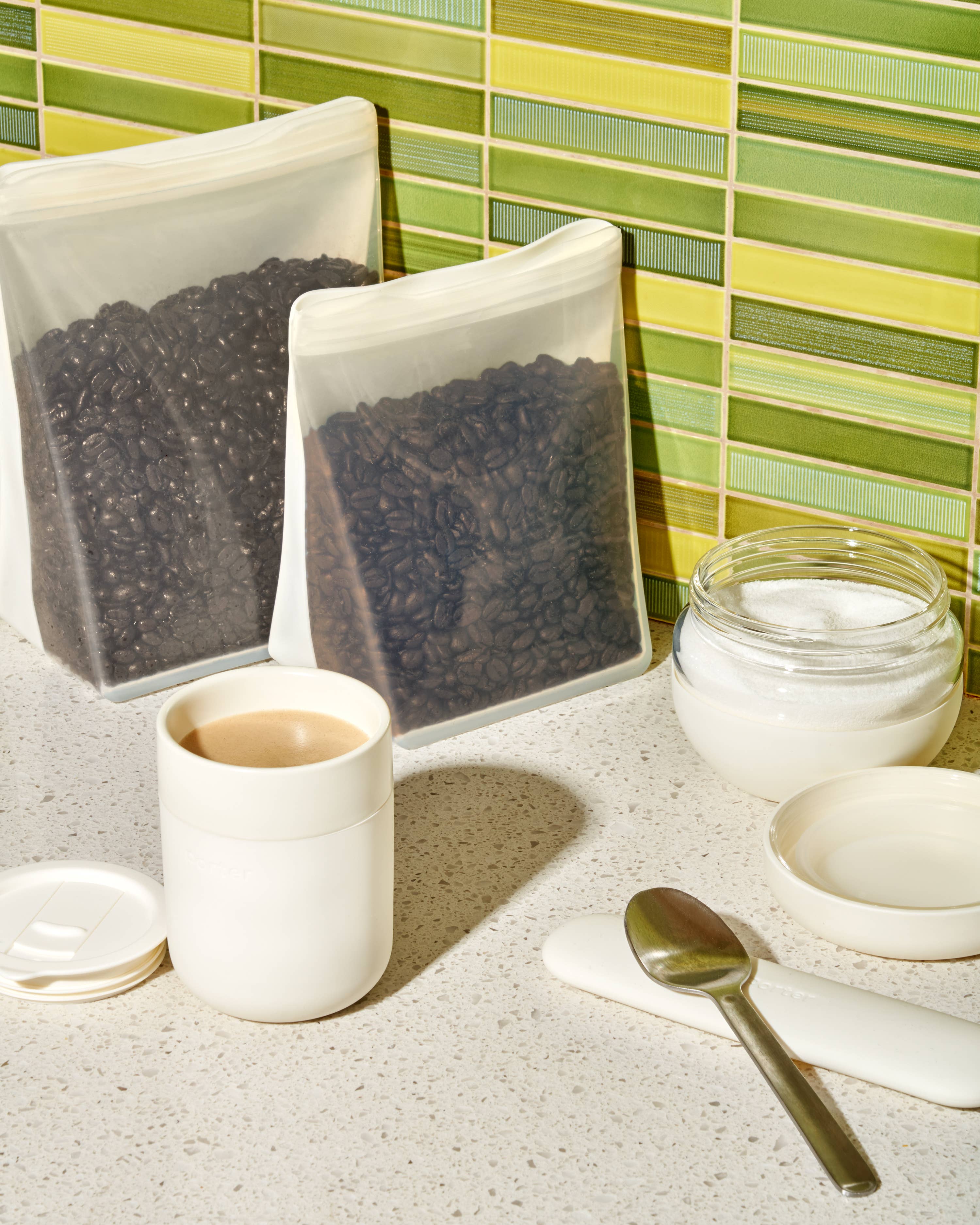 w&p reusable silicone bags - stand up.