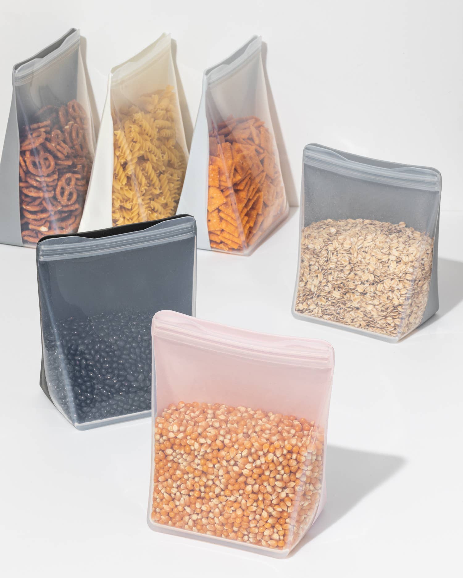 w&p reusable silicone bags - stand up.