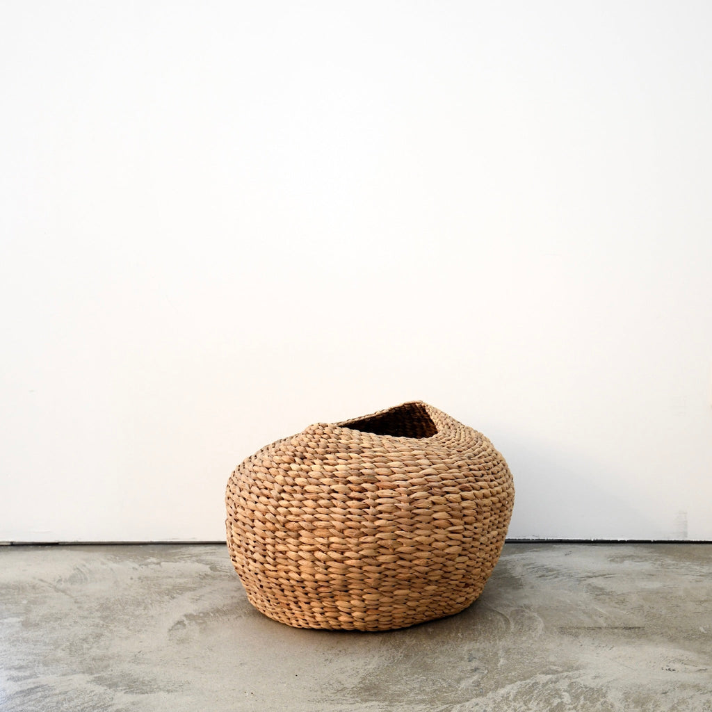 Large Woven Rattan Ball Storage Basket - Natural Organizer for Your Home