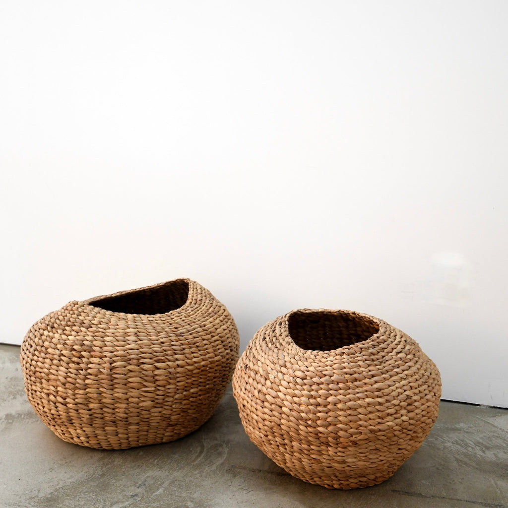 Handwoven Rattan Ball Storage Basket - Medium Size for Stylish Organization