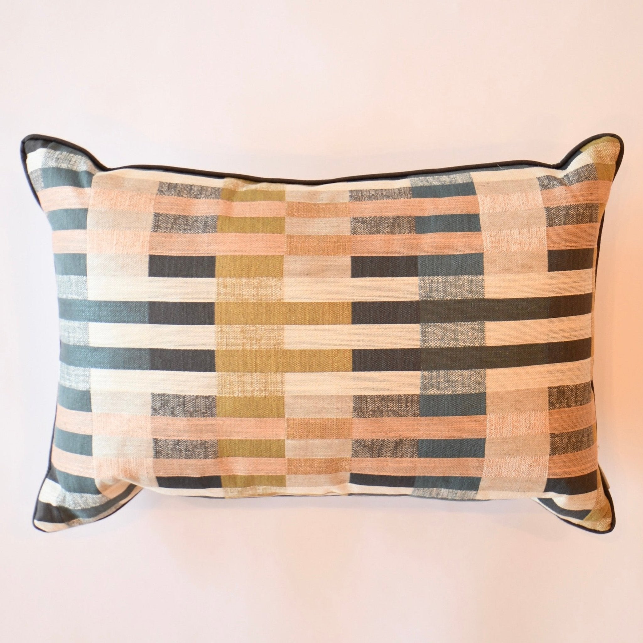 Woven Stripe Lumbar Pillow - Details and Design - Pillow - Details and Design