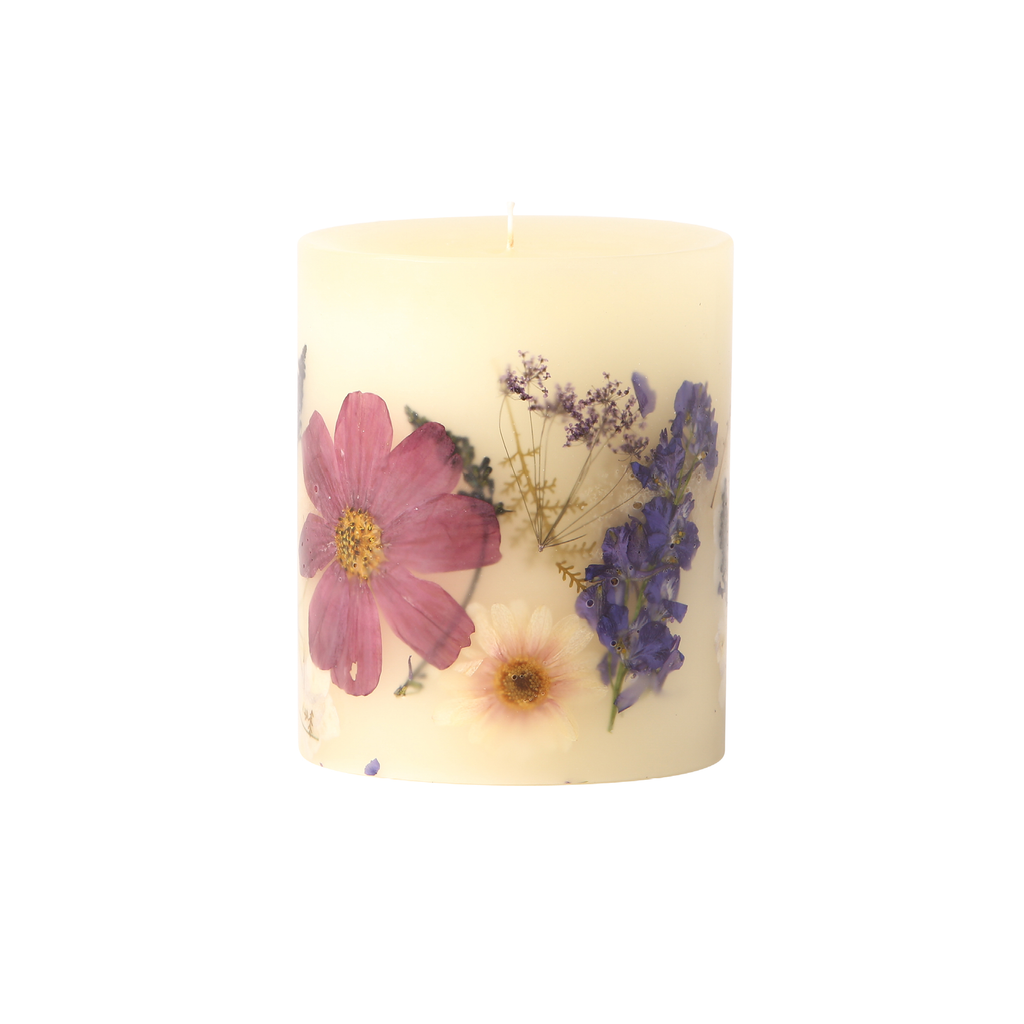 Rosy Rings Roman Lavender Round Botanical Candle