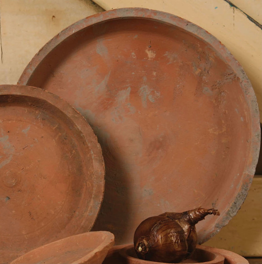 Rustic Terra Cotta Saucer- Antique Red - Shoppe Details and Design