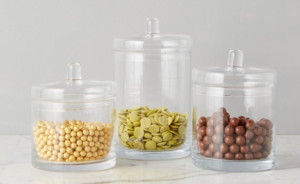 EtuHome Patisserie Clear Glass Kitchen Canister Storage Jar - Shoppe Details and Design
