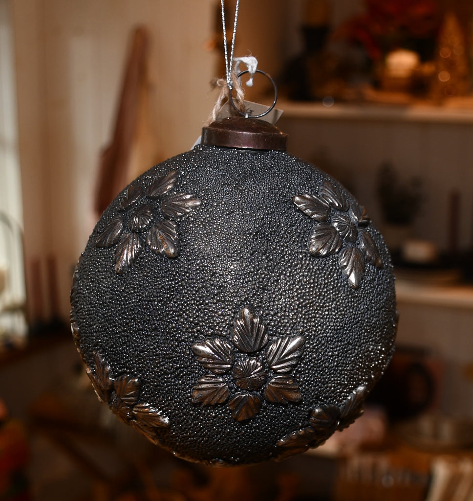 Metal Flowers Round Ornament - Shoppe Details and Design