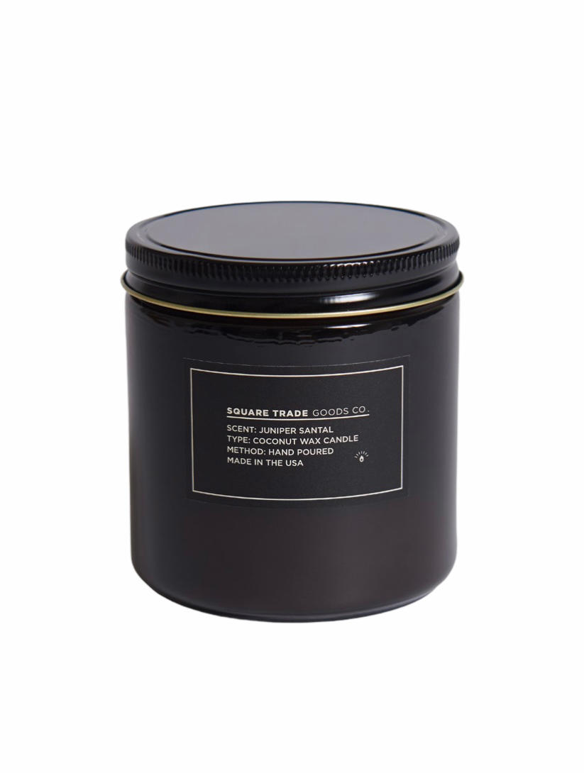 Juniper Santal Double Wick Candle - Shoppe Details and Design