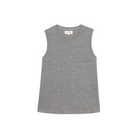 The Great Sleeveless Crew Top in Heather Grey - Shoppe Details and Design