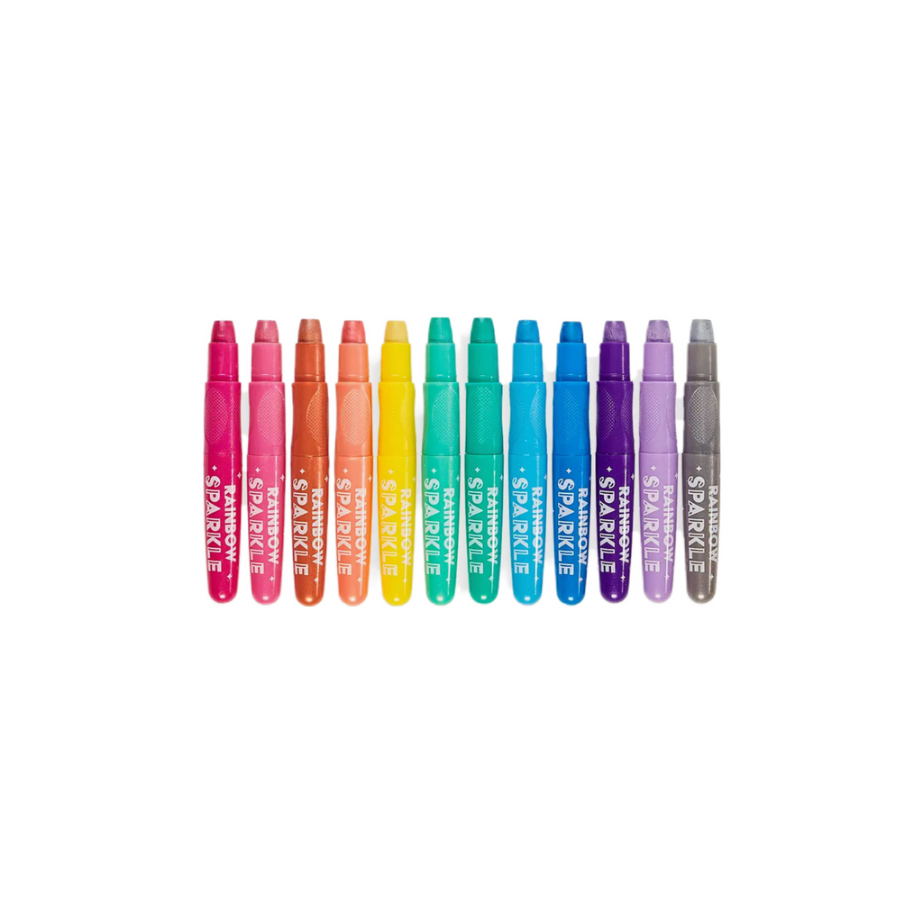 OOLY Rainbow Sparkle Metallic Gel Crayons