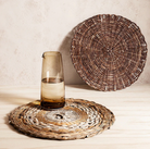 Itza Wood - Set of 4 Woven Round Placemat - Shoppe Details and Design