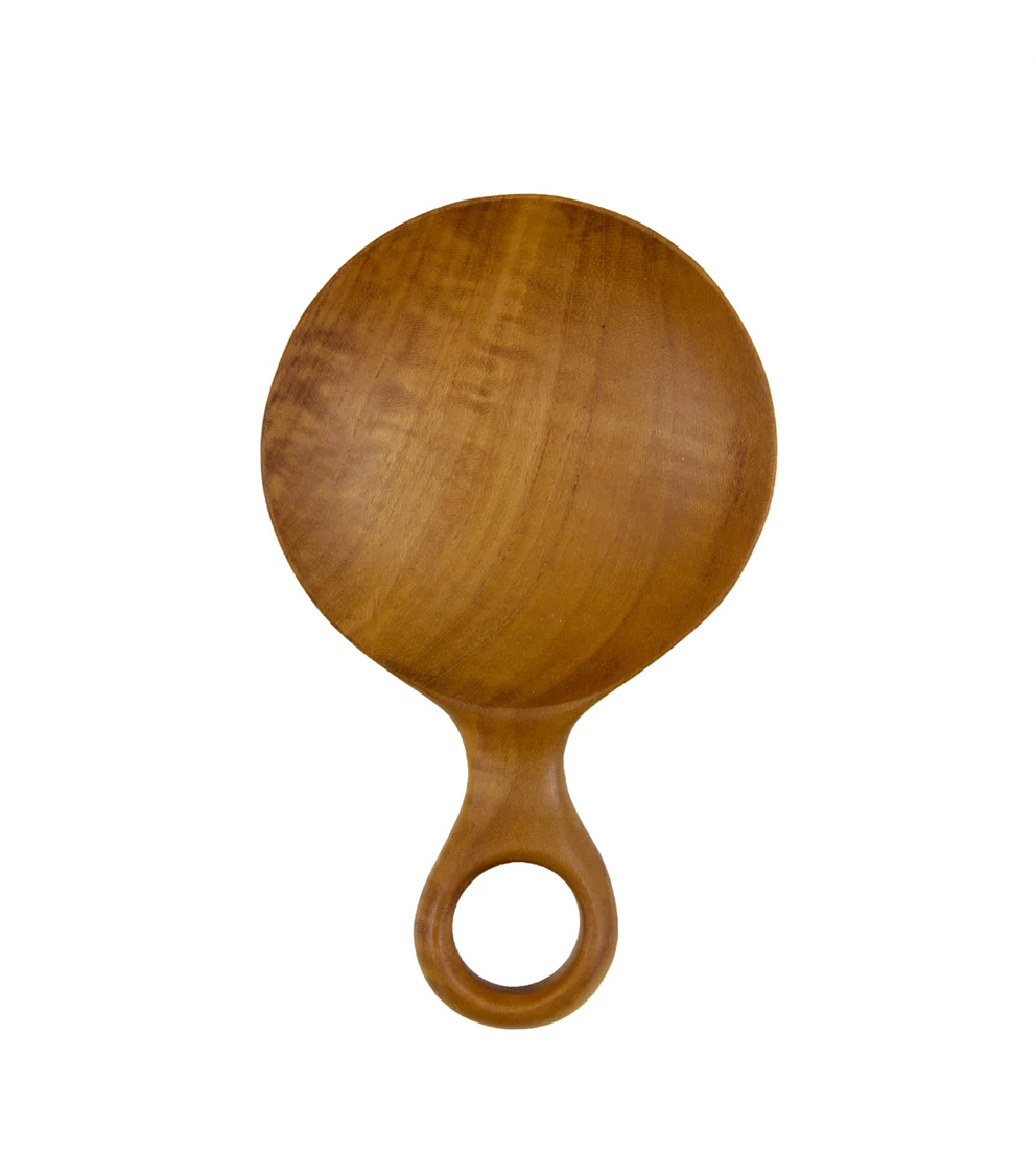 Teak Root Hand-Carved Paddle Scoop - Shoppe Details and Design