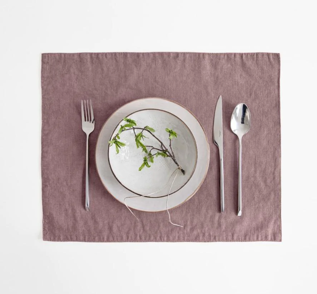 Linen Tales European Linen Placemat Set 🌸 - Shoppe Details and Design