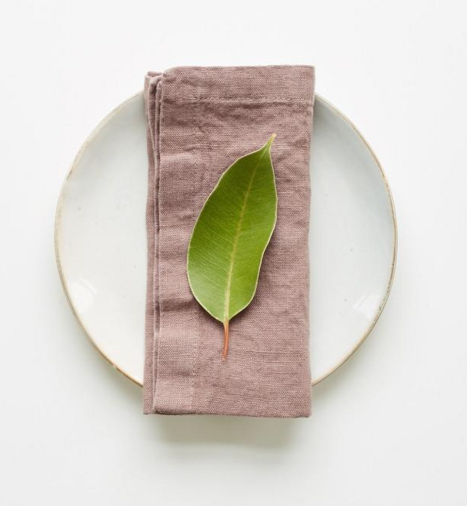 Linen Cotton Blend Napkins - Ashes of Roses  set of two