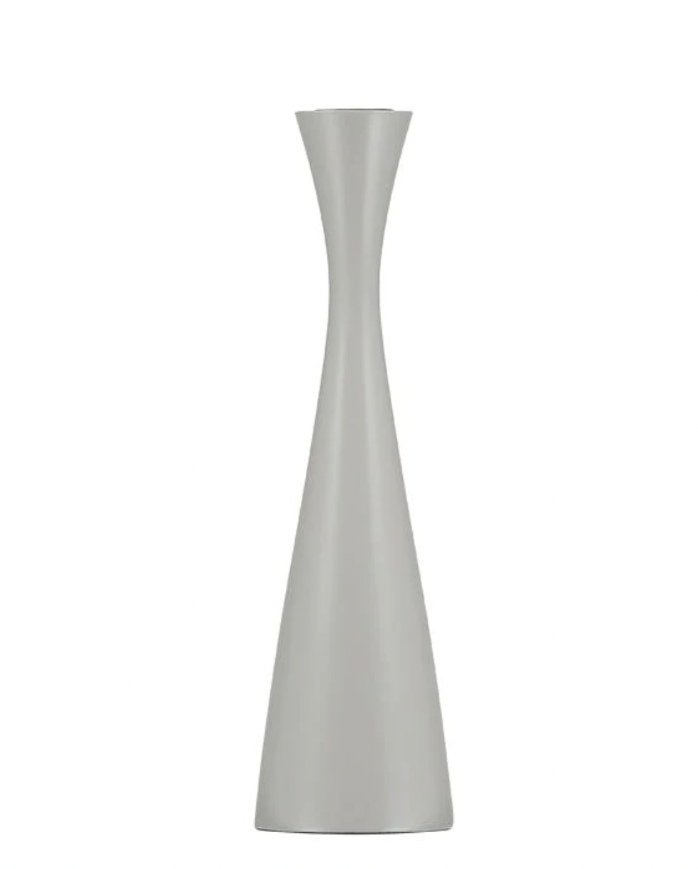 Tall Gull Grey Candleholder - Shoppe Details and Design