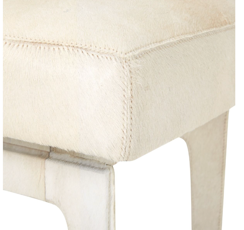 Winston Stool Hair-on-Hide Ottoman - Shoppe Details and Design