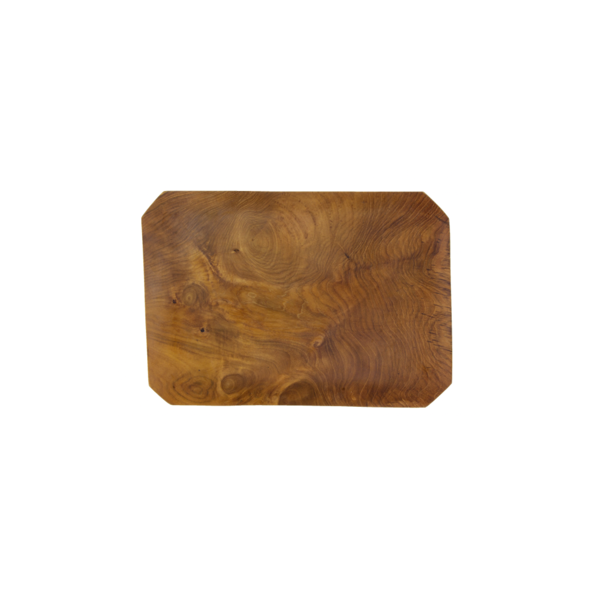 Hand-Carved Teak Root Bevelled Tray - Large - Shoppe Details and Design