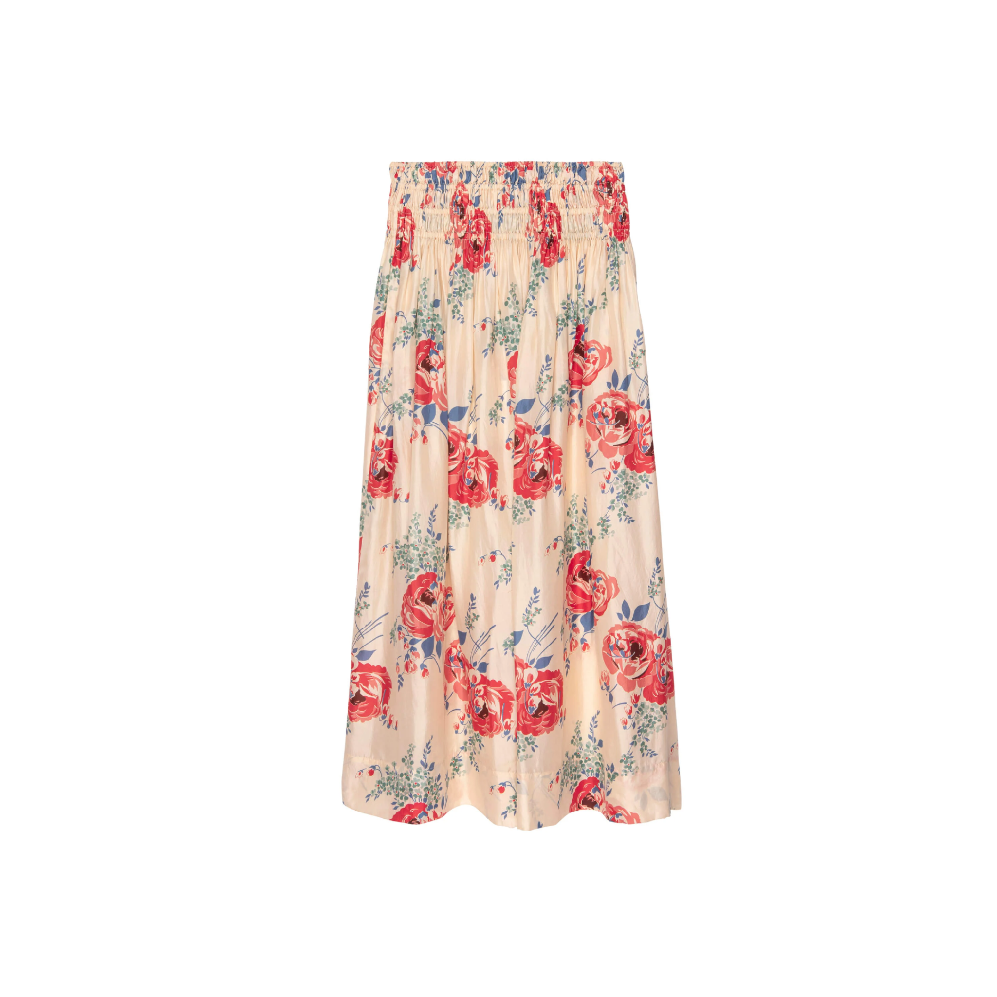 The Great Viola Silk Skirt in Echo Rosa Print - Shoppe Details and Design