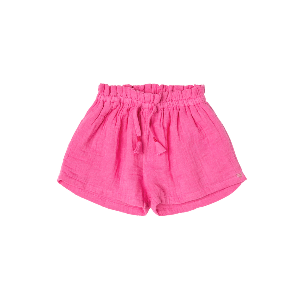 Pink Chicken Cotton Gauze Theodore Short in Hot Pink